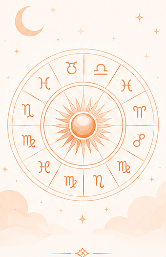 Horoscope zodiac illustration